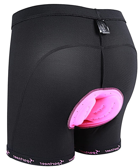 Women's Padded Cycling Underwear Bike Shorts for Women 3D Padding Comfy Bicycle Biking Underwear Shorts
